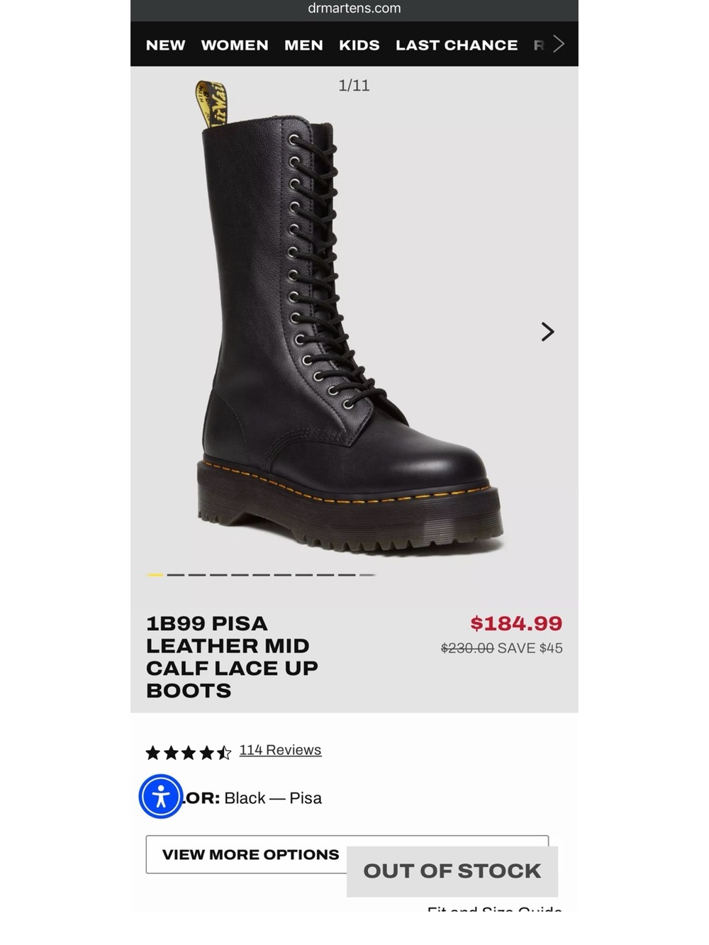 Platform Dr. Martens 1B99 Quad boots - Picture 3 of 3